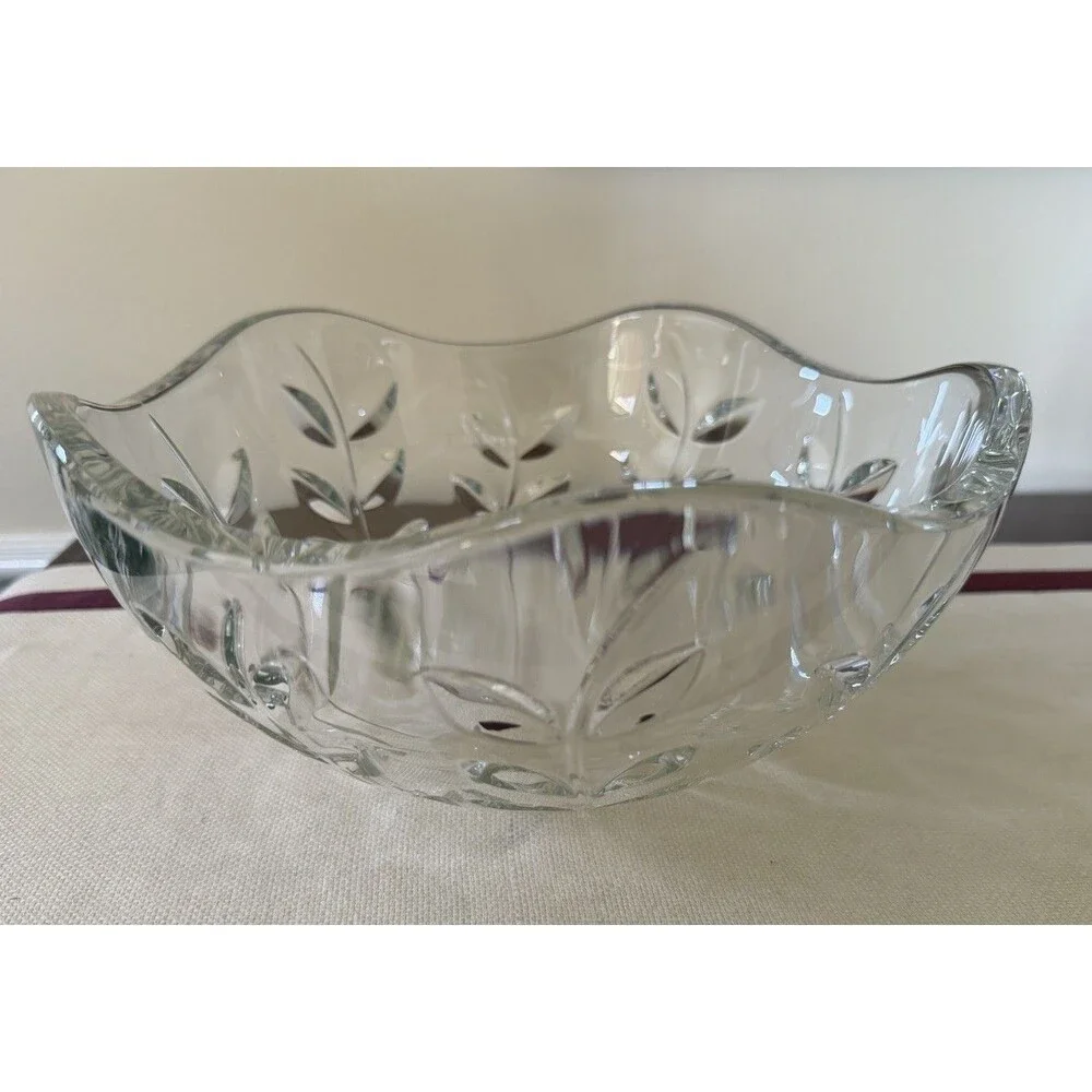 Vintage Tiffany & Co. Crystal Floral Vine Bowl with Josef Riedel in Orig Box